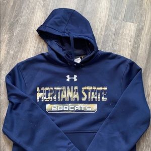 UA MSU Bobcats sweatshirt.